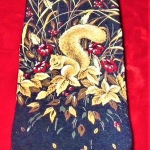 VTG ZEGNA EXCLUSIVE DESIGN"SQUIRREL" SILK TIE